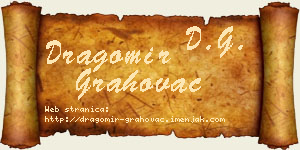 Dragomir Grahovac vizit kartica